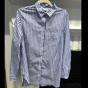Old Navy stripe button down Large